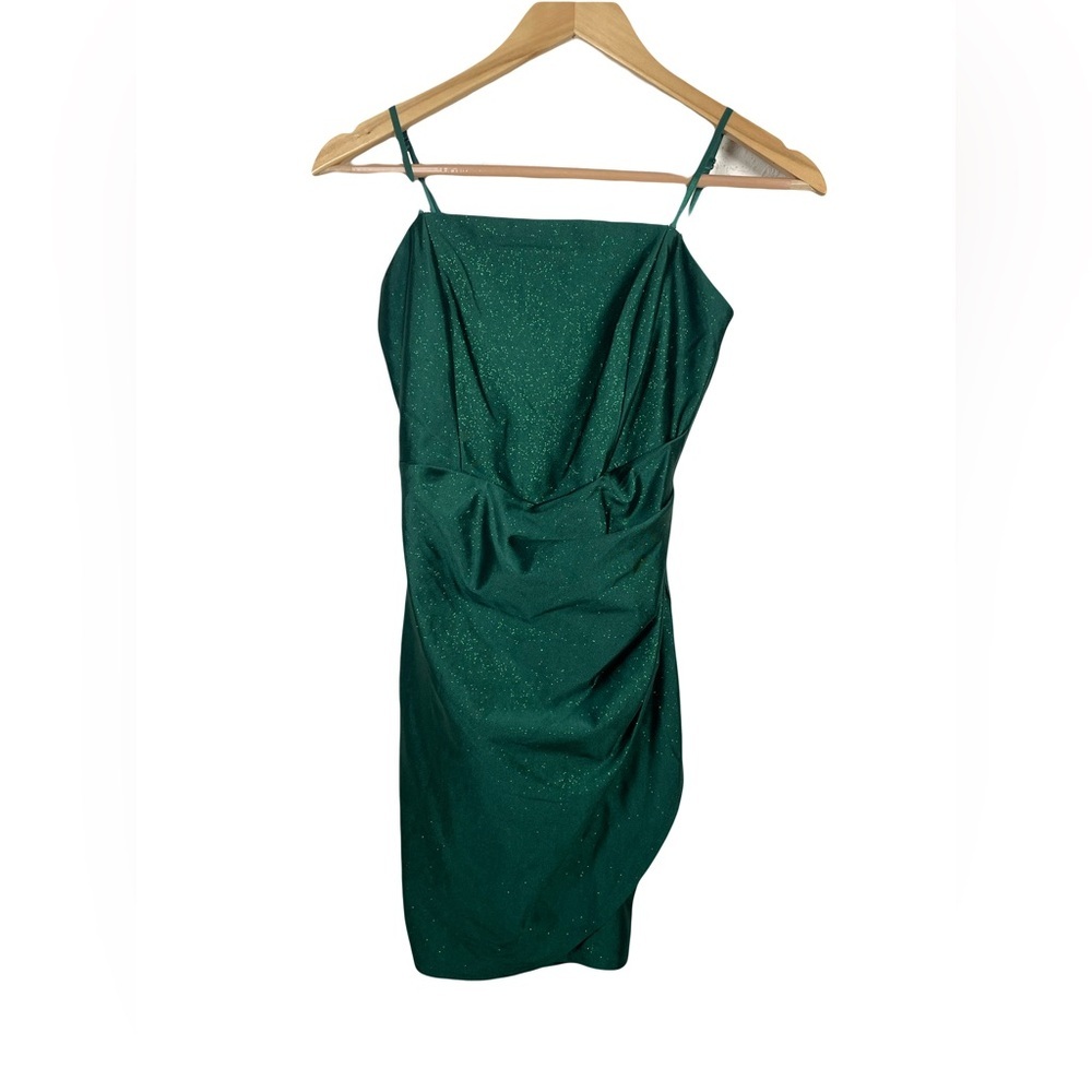 Emerald Sundae Green Glitter Dress, Size S